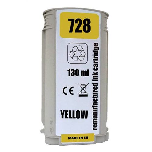Renovovaná kazeta pre HP 728 (130ml) / F9J65A Yellow Premium