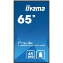 iiyama ProLite / LH6554UHS-B1AG / 64,5" / IPS / 4K UHD / 60Hz / 8ms / Black / 3R LH6554UHS-B1AG