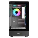 EVOLVEO Ursus, mATX / 6x ARGB 120 / sklo čelo + bok URSUS-BK-6