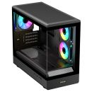 EVOLVEO Ursus, mATX / 6x ARGB 120 / sklo čelo + bok URSUS-BK-6