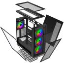 EVOLVEO Rhino, eATX / ATX / 4x ARGB 120mm / bočnice RHINO-BK-4