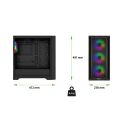 EVOLVEO Rhino, eATX / ATX / 4x ARGB 120mm / bočnice RHINO-BK-4