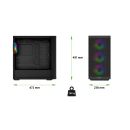 EVOLVEO Scorpio, Big Tower / 4x ARGB / sklo+mriežka SCORPIO-BK-4