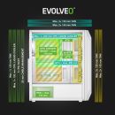 EVOLVEO Xenon, Midi Tower / 4x ARGB / mesh + sklo XENON-WH-4