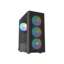 PC skriňa Fury SHOBO SH8F, ARGB, Midi Tower, Čierna NFO-2402