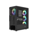 PC skriňa Fury SHOBO SH8F, ARGB, Midi Tower, Čierna NFO-2402