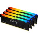 Kingston FURY Beast / DDR4 / 128GB / 3200MHz / CL16 / 4x32GB / RGB / Black KF432C16BB2AK4 / 128