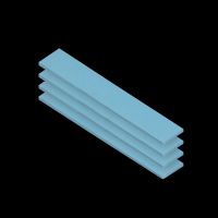 ARCTIC Thermal pad TP-3 (120x20mm, t:0.5mm, pack of 4pcs) (Premium Performance Thermal Pad) ACTPD00055A