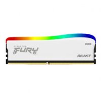 Kingston FURY Beast White / DDR4 / 16GB / 3200MHz / CL16 / 1x16GB / RGB / White KF432C16BWA / 16
