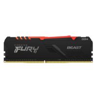 Kingston FURY Beast / DDR4 / 16GB / 3200MHz / CL16 / 1x16GB / RGB / Black KF432C16BB12A / 16