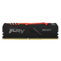 Kingston FURY Beast / DDR4 / 16GB / 3200MHz / CL16 / 1x16GB / RGB / Black KF432C16BB2A / 16