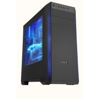 EVOLVEO T3 / Midi Tower / Transpar. / Čierna CAET3