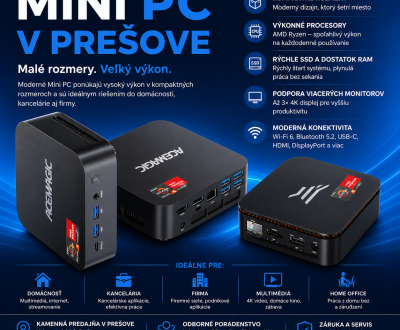 Hľadáte malý počítač? Prečo je mini pc pre Vás ideále riešenie