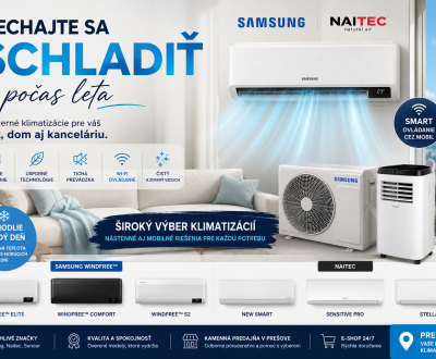 Klimatizácie v Prešove – nechajte sa schladiť počas leta
