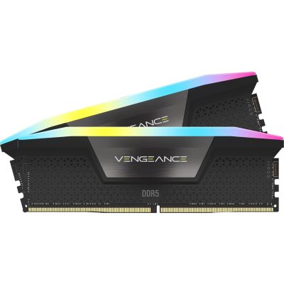 CORSAIR VENGEANCE RGB DDR5 RAM 32GB (2x16GB) 6000MHz CL36-44-44-96 1.35V Intel XMP Desktop Memory (CMH32GX5M2E6000C36)