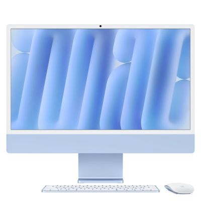 Apple iMac 24" / 4480 x 2520 / M4 / 16GB / 256GB SSD / M4 / Sequoia / Blue / 1R