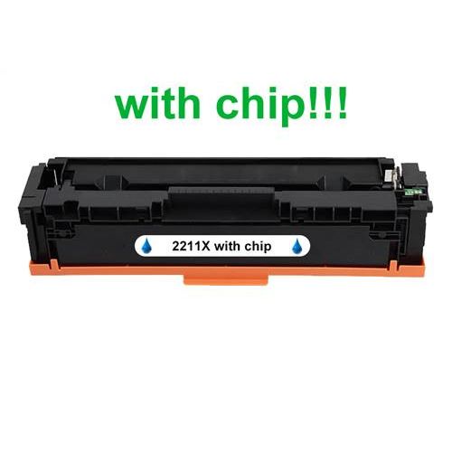 Kompatibilný toner pre HP 207X / W2211X-Plne funkčný čip! Cyan 2450 strán