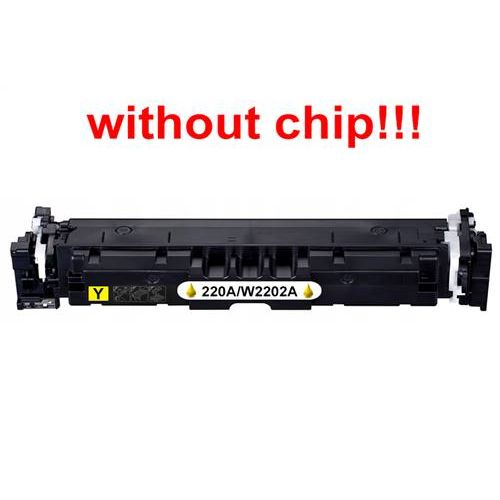 Kompatibilný toner pre HP 220A / W2202A-No Chip! Yellow. POZOR kazeta bez čipu 1800 strán