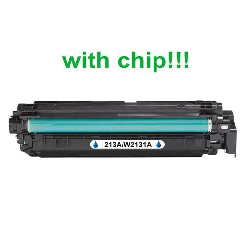Kompatibilný toner pre HP 213A / W2131A-Plne funkčný čip! Cyan 3000 strán