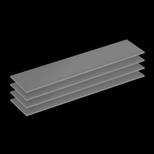 ARCTIC Thermal pad TP-4 (120x20mm, 0.5mm - 4 Pack) - prémiová teplovodivá podložka pod chladič balený ACTPD00065A