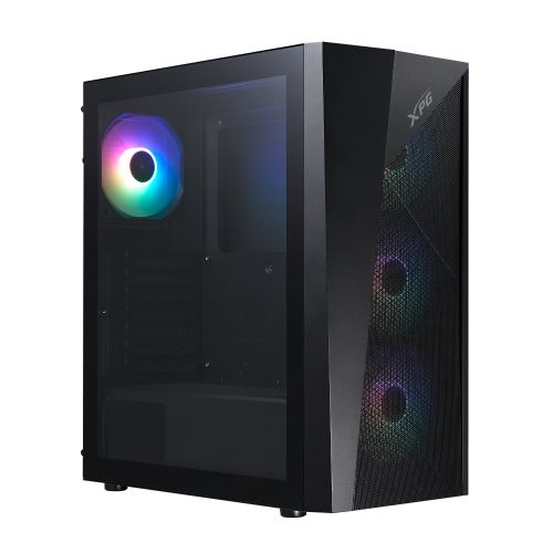 Adata XPG Lander 500 / Midi Tower / Transpar. / Čierna LANDER500MTA-BKCWW