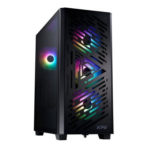Adata XPG LANDER 501 / Midi Tower / Transpar. / Čierna LANDER501CMTA-BKCWW