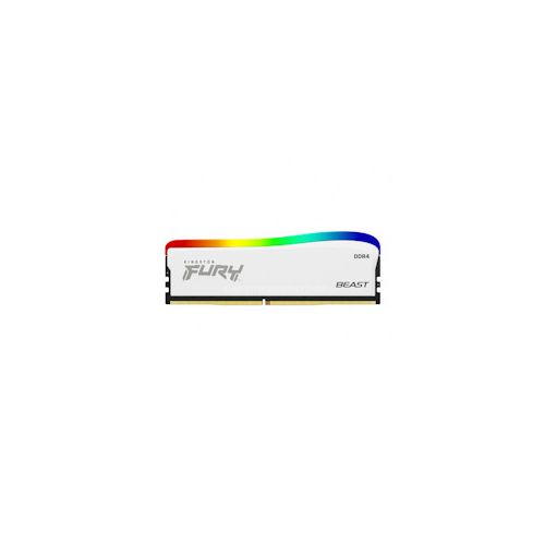 Kingston FURY Beast White / DDR4 / 16GB / 3200MHz / CL16 / 1x16GB / RGB / White KF432C16BWA / 16