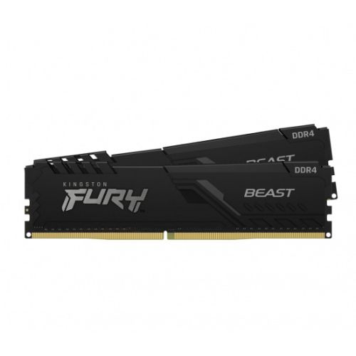 Kingston FURY Beast / DDR4 / 32GB / 3200MHz / CL16 / 2x16GB / Black KF432C16BBK2 / 32