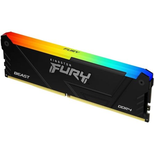 Kingston FURY Beast / DDR4 / 64GB / 3600MHz / CL18 / 2x32GB / RGB / Black KF436C18BB2AK2 / 64