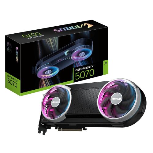 AORUS GeForce RTX 5070 INFINITY / Gaming / 12GB / GDDR7 GV-N5070AORUS IF-12GD