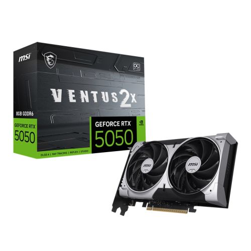MSI GeForce RTX 5050 VENTUS 2X / OC / 8GB / GDDR6 RTX 5050 8G VENTUS 2X OC