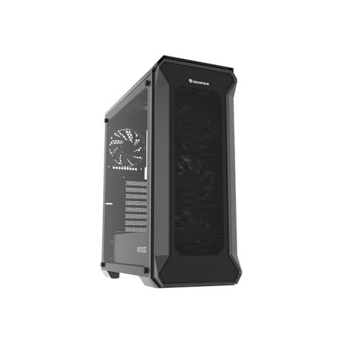 Počítačová skříň Genesis IRID 505F, černá, MIDI TOWER, 5x120mm ventilátory NPC-1997