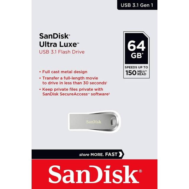 SandiskSanDisk Cruzer Ultra Luxe 64GB SDCZ74-064G-G46