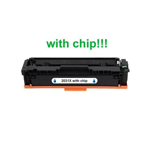Kompatibilný toner s HP 415X/W2031X Cyan WITH CHIP NeutralBox 6000 strán