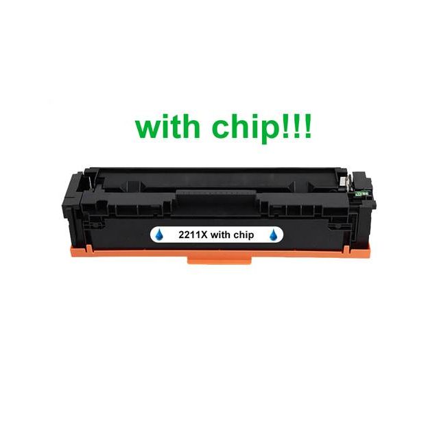 Kompatibilný toner pre HP 207X / W2211X-Plne funkčný čip! Cyan 2450 strán