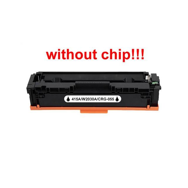 Kompatibilný toner s HP 415A/W2030A/CRG-055 Black NO CHIP  NeutralBox 2400 strán POZOR kazeta bez či