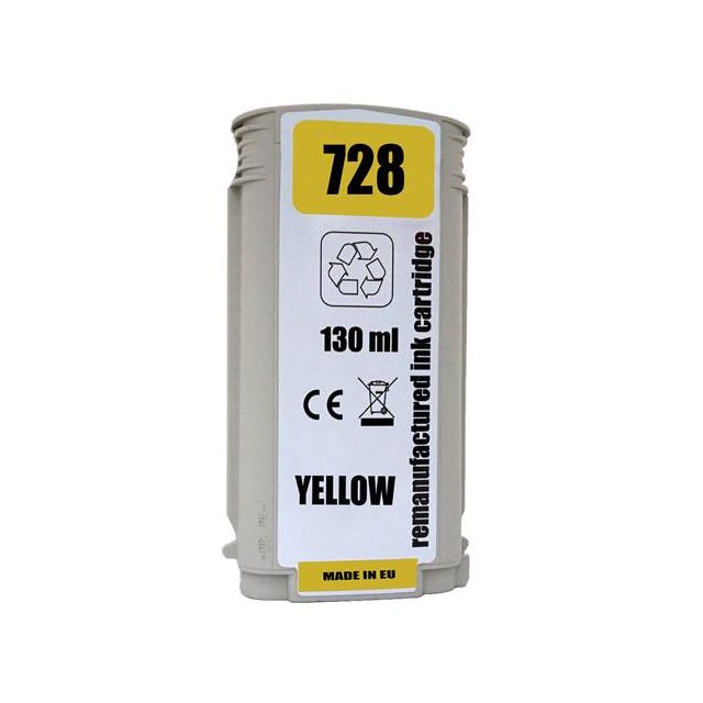 Renovovaná kazeta pre HP 728 (130ml) / F9J65A Yellow Premium