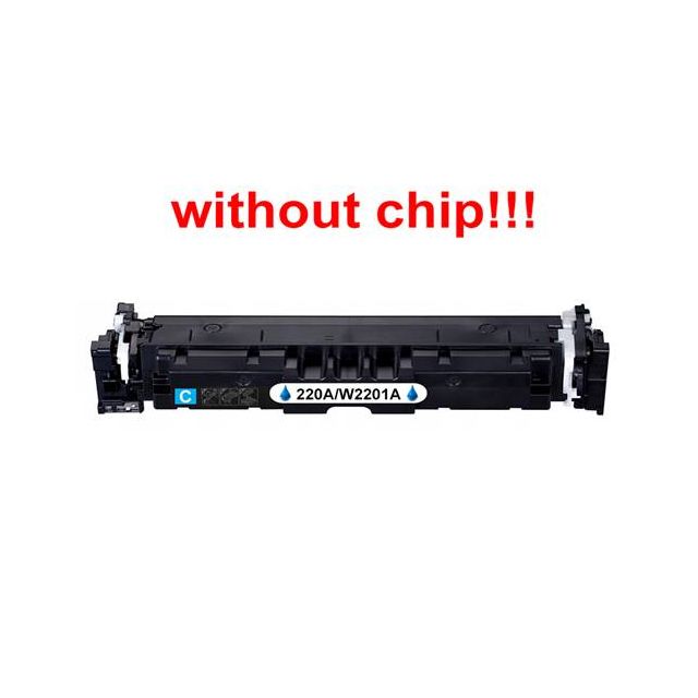 Kompatibilný toner pre HP 220A / W2201A-No Chip! Cyan. POZOR kazeta bez čipu 1800 strán