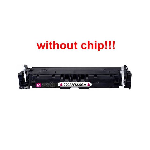Kompatibilný toner pre HP 220A / W2203A-No Chip! Magenta. POZOR kazeta bez čipu 1800 strán