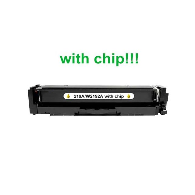 Kompatibilný toner pre HP 219A / W2192A-Plne funkčný čip! Yellow 1200 strán