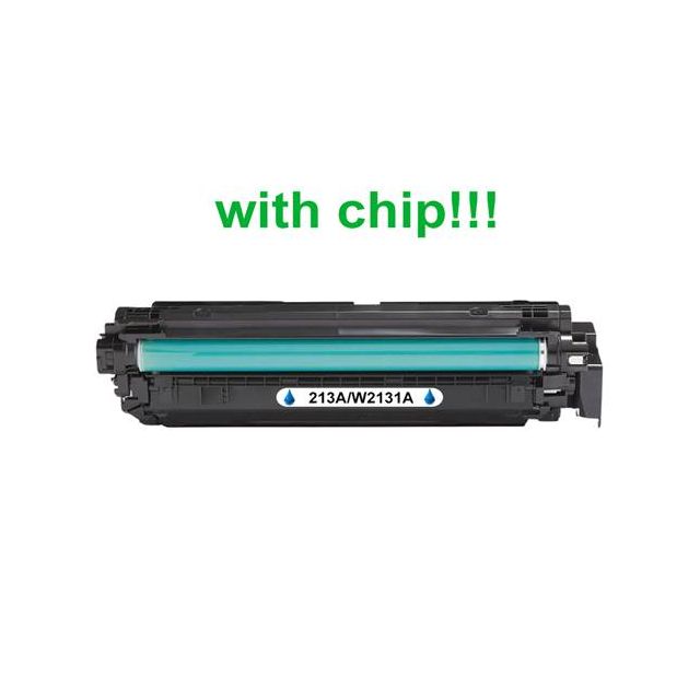 Kompatibilný toner pre HP 213A / W2131A-Plne funkčný čip! Cyan 3000 strán