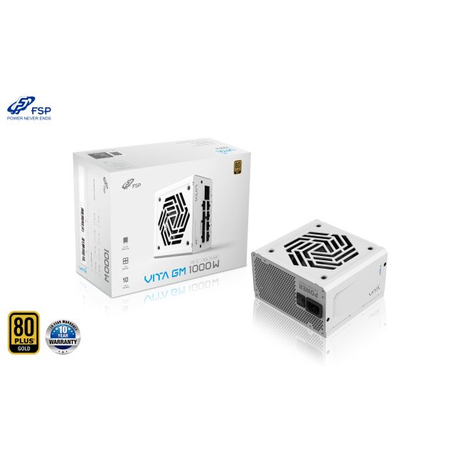 FSP VITA GM White / 1000W / ATX 3.1 / 80PLUS Gold / Modular / Retail PPA10A4013