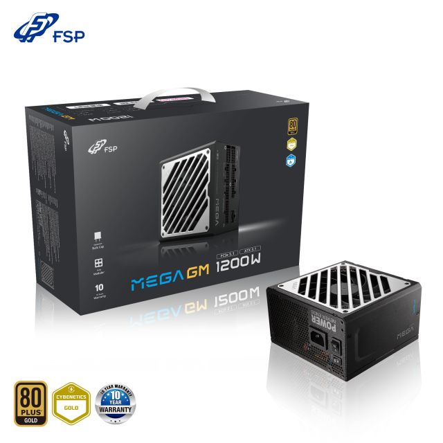 FSP MEGA GM / 1200W / ATX 3.1 / 80PLUS Gold / Modular / Retail PPA12A1502
