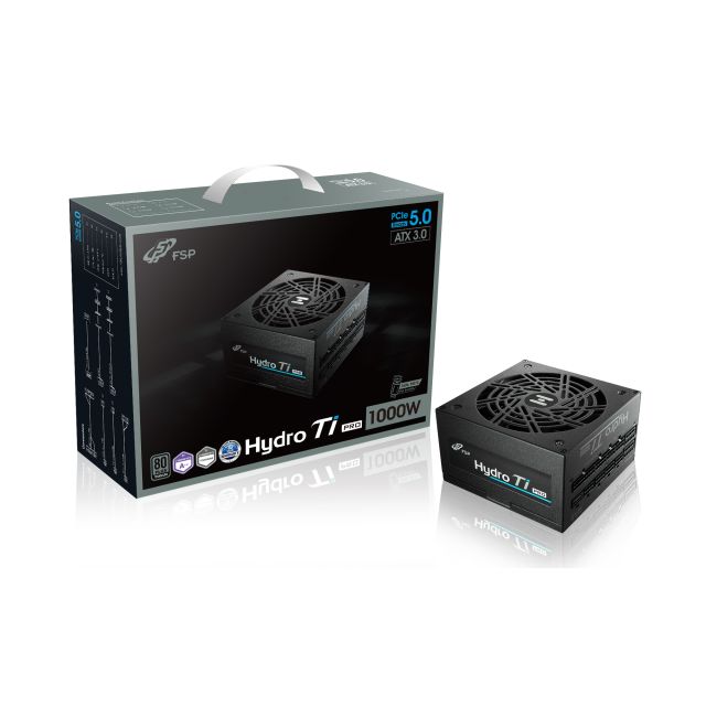 FSP HYDRO Ti PRO / 1000W / ATX 3.0 / 80PLUS Titanium / Modular / Retail PPA10A3807