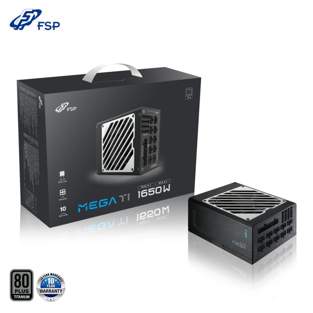 FSP MEGA TI / 1650W / ATX 3.1 / 80PLUS Titanium / Modular / Retail PPA16F0202