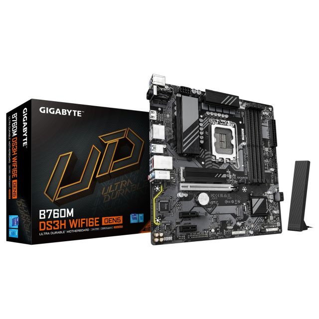 GIGABYTE B760M DS3H WIFI6E GEN5 / LGA 1700 / mATX B760M DS3H WF6E GEN5