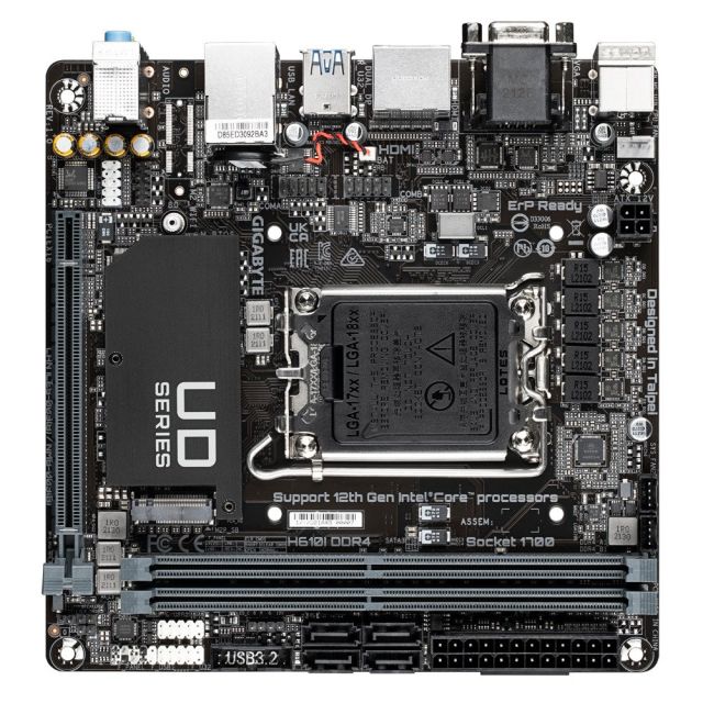 GIGABYTE H610I DDR4 / LGA 1700 / MITX H610I DDR4