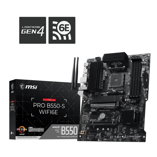 MSI PRO B550-S WIFI6E / AM4 / ATX PRO B550-S WIFI6E