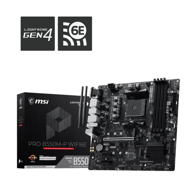 MSI PRO B550M-P WIFI6E / AM4 / mATX PRO B550M-P WIFI6E