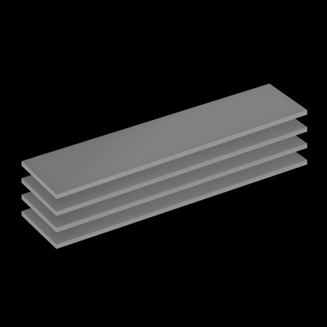 ARCTIC Thermal pad TP-4 (120x20mm, 1.0mm - 4 Pack) - prémiová teplovodivá podložka pod chladič balený ACTPD00066A